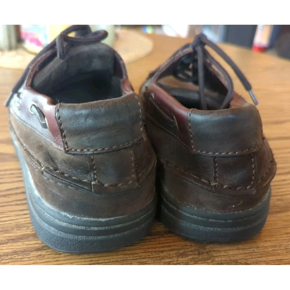 Traction By Streetcars Shoes Mens Boat/Casual Slip On Brown Leather 10.5 W